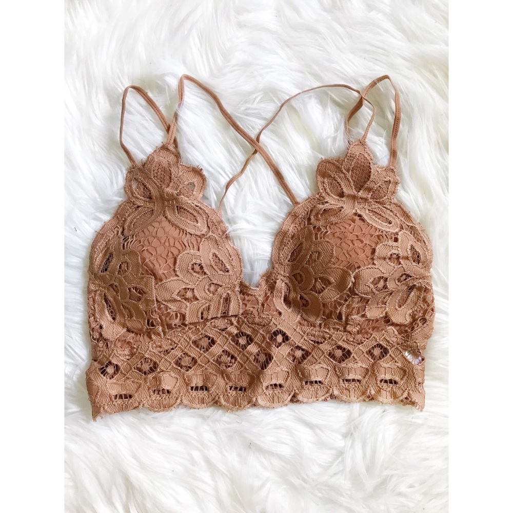Taupe Lace Bralette
